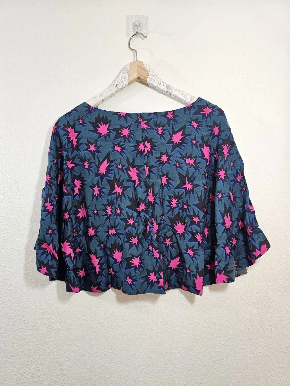 Kate Spade Saturday Cape Top In Eureka Size Small NWT